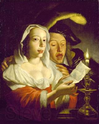 Jan Vermeer van Utrecht Singing Couple Spain oil painting art